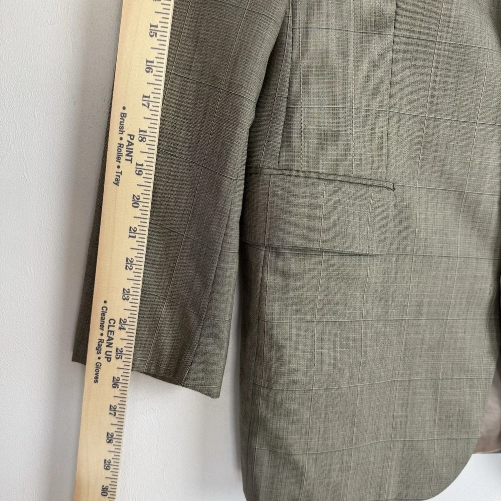 Vintage Chaps By Ralph Lauren Blazer Men's‎ 41L Tan Sports Coat Pure Virgin Wool